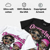 Triple Pink Dunk DopeSkill Oversize Print T-Shirt Overstack Graphic