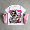Triple Pink Dunk DopeSkill Oversize Print T-Shirt Overstack Graphic