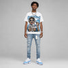 UNC 11s DopeSkill Oversize Print T-Shirt Overstack Graphic