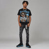 University Blue 14s DopeSkill Oversize Print T-Shirt Overstack Graphic