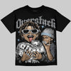 Jordan 5 Wolf Grey DopeSkill Oversize Print T-Shirt Overstack Graphic Streetwear - Black