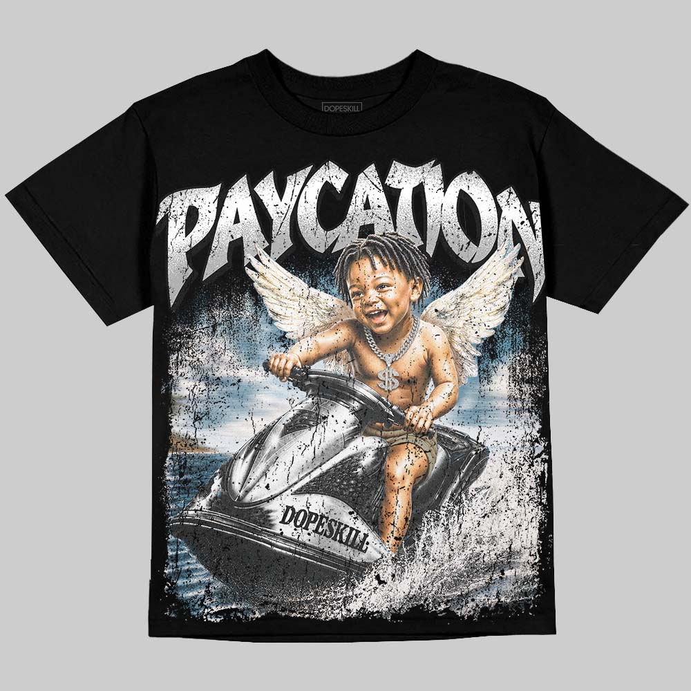 Dunk Panda White Black DopeSkill Oversize Print T-Shirt Paycation Graphic Streetwear _ Black