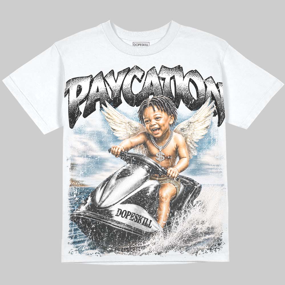 Dunk Panda White Black DopeSkill Oversize Print T-Shirt Paycation Graphic Streetwear - White