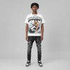 Dunk Panda White Black DopeSkill Oversize Print T-Shirt Paycation Graphic