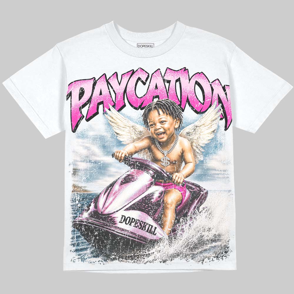 Dunk Triple Pink DopeSkill Oversize Print T-Shirt Paycation Graphic Streetwear - WHite