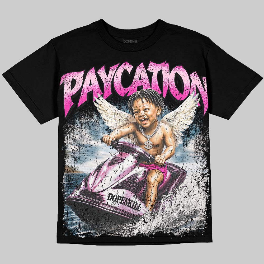 Dunk Triple Pink DopeSkill Oversize Print T-Shirt Paycation Graphic Streetwear - Black