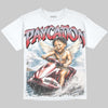 Jordan 4 Bred DopeSkill Oversize Print T-Shirt Paycation Graphic Streetwear - White