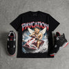 Bred 4s DopeSkill Oversize Print T-Shirt Paycation Graphic