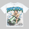 Jordan 12 Bucks DopeSkill Oversize Print T-Shirt Paycation Graphic Streetwear - White