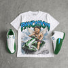 Bucks 12s DopeSkill Oversize Print T-Shirt Paycation Graphic