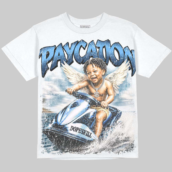 Jordan 13 Flint DopeSkill Oversize Print T-Shirt Paycation Graphic Streetwear - White