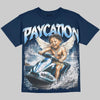 Jordan 13 Flint DopeSkill Oversize Print T-Shirt Paycation Graphic Streetwear - Navy