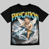 Jordan 11 Gamma Blue DopeSkill Oversize Print T-Shirt Paycation Graphic Streetwear - Black