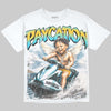 Jordan 11 Gamma Blue DopeSkill Oversize Print T-Shirt Paycation Graphic Streetwear - White