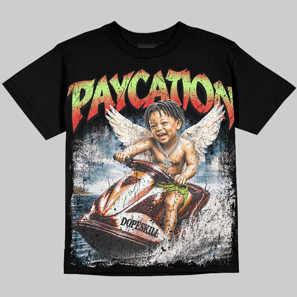 Jordan 5 Halloween DopeSkill Oversize Print T-Shirt Paycation Graphic Streetwear - Black
