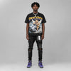 Lakers 4s DopeSkill Oversize Print T-Shirt Paycation Graphic