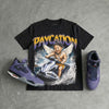 Lakers 4s DopeSkill Oversize Print T-Shirt Paycation Graphic