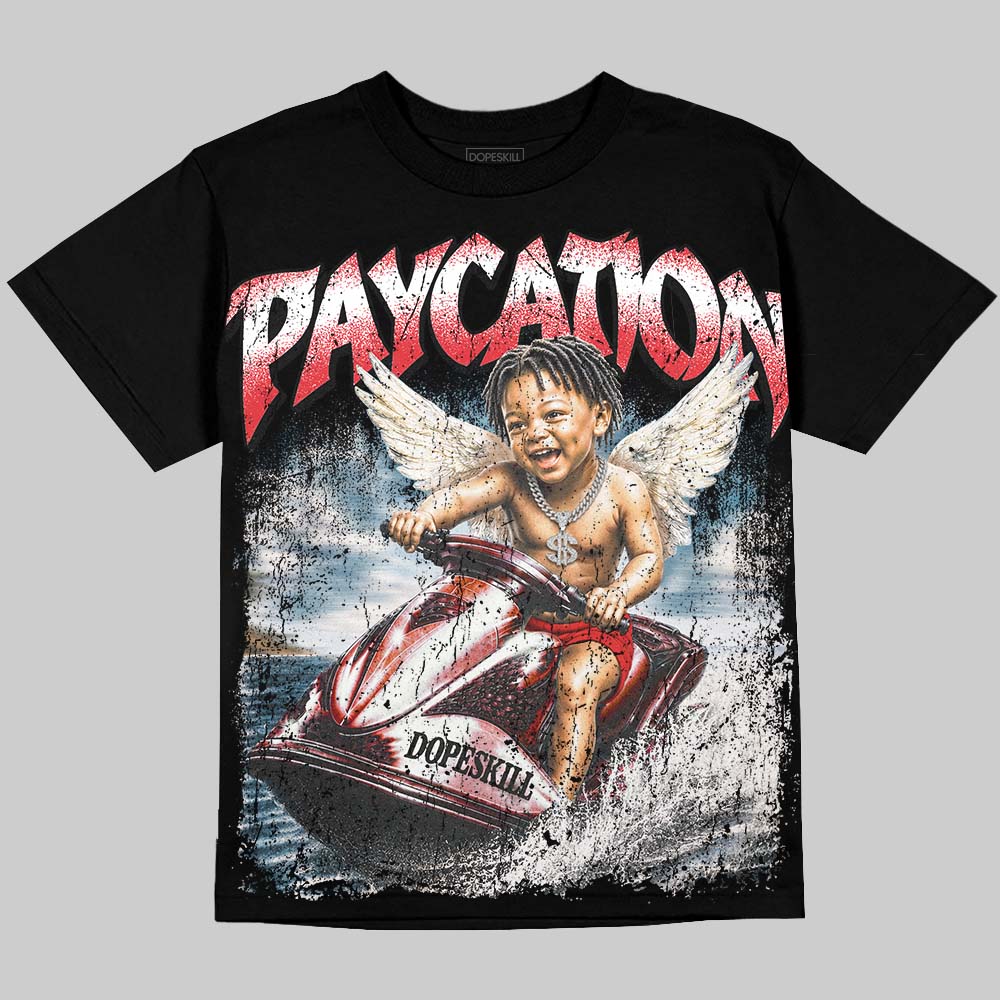 Jordan 9 Space Jam DopeSkill Oversize Print T-Shirt Paycation Graphic Streetwear - Black