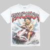 Jordan 4 Toro Bravo DopeSkill Oversize Print T-Shirt Paycation Graphic Streetwear - White