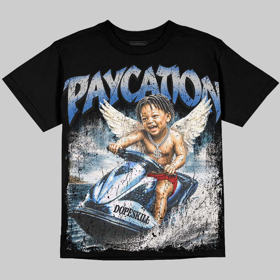Jordan 3 True Blue DopeSkill Oversize Print T-Shirt Paycation Graphic Streetwear - Black