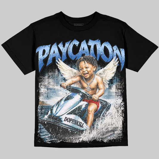 Jordan 3 True Blue DopeSkill Oversize Print T-Shirt Paycation Graphic Streetwear - Black 