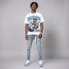UNC 11s DopeSkill Oversize Print T-Shirt Paycation Graphic