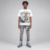 Wolf Grey 5s DopeSkill Oversize Print T-Shirt Paycation Graphic