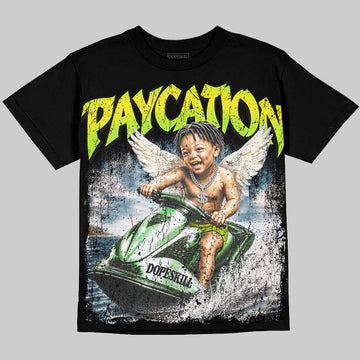 Max 95 Big Bubble Neon Yellow DopeSkill Oversize Print T-Shirt Paycation Graphic Streetwear - Black