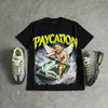 Max 95 OG 'Neon' DopeSkill Oversize Print T-Shirt Paycation Graphic
