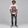 Dunk Panda White Black DopeSkill Oversize Print T-Shirt Still Alive Graphic