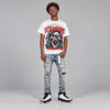 Dunk Panda White Black DopeSkill Oversize Print T-Shirt Still Alive Graphic