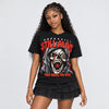 Dunk Panda White Black DopeSkill Oversize Print T-Shirt Still Alive Graphic
