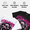 Triple Pink Dunk DopeSkill Oversize Print T-Shirt Still Alive Graphic