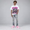 Triple Pink Dunk DopeSkill Oversize Print T-Shirt Still Alive Graphic