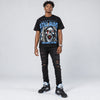 Black University Blue 5s DopeSkill Oversize Print T-Shirt Still Alive Graphic
