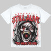 Jordan 4 Bred DopeSkill Oversize Print T-Shirt Still Alive Graphic Streetwear - White