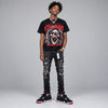 Bred 4s DopeSkill Oversize Print T-Shirt Still Alive Graphic