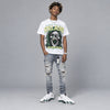 Forest Green 14s DopeSkill Oversize Print T-Shirt Still Alive Graphic