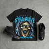 Gamma 11s DopeSkill Oversize Print T-Shirt Still Alive Graphic