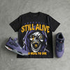 Lakers 4s DopeSkill Oversize Print T-Shirt Still Alive Graphic