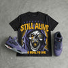Lakers 4s DopeSkill Oversize Print T-Shirt Still Alive Graphic