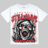 Jordan 9 Space Jam DopeSkill Oversize Print T-Shirt Still Alive Graphic Streetwear - White