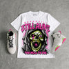 Tennis Day 7s DopeSkill Oversize Print T-Shirt Still Alive Graphic