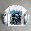 UNC 11s DopeSkill Oversize Print T-Shirt Still Alive Graphic