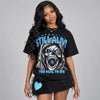 University Blue 14s DopeSkill Oversize Print T-Shirt Still Alive Graphic