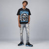 University Blue 14s DopeSkill Oversize Print T-Shirt Still Alive Graphic