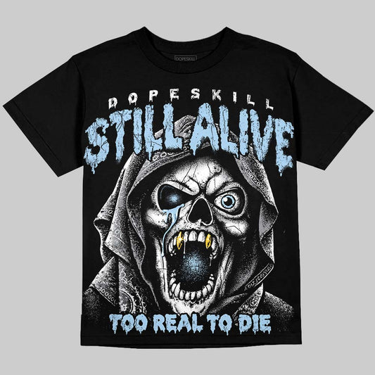 Jordan 5 Wolf Grey DopeSkill Oversize Print T-Shirt Still Alive Graphic Streetwear - Black