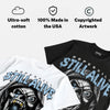 Wolf Grey 5s DopeSkill Oversize Print T-Shirt Still Alive Graphic