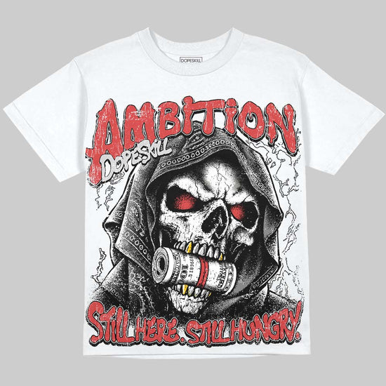 Dunk Panda DopeSkill Oversize Print T-Shirt Still Here Still Hungry Graphic Streetwear - White 