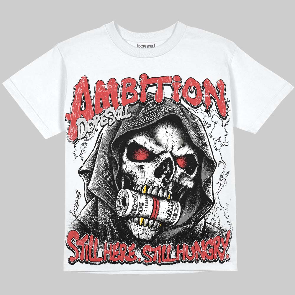 Dunk Panda DopeSkill Oversize Print T-Shirt Still Here Still Hungry Graphic Streetwear - White 